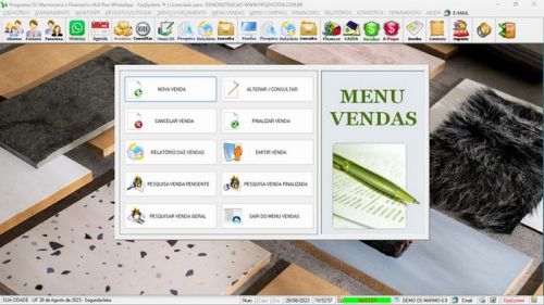 Sistema Ordem de Serviço Marmoraria  Vendas  Financeiro v6.8 Whatsapp 682933