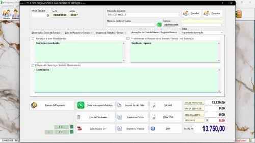 Sistema Ordem de Serviço Marmoraria  Vendas  Financeiro v7.8 Whatsapp - Fpqsystem 682991
