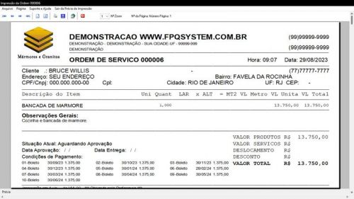 Sistema Ordem de Serviço Marmoraria  Vendas  Financeiro v7.8 Whatsapp - Fpqsystem 682992