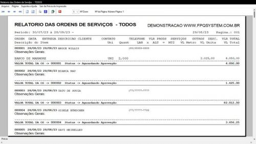 Sistema Ordem de Serviço Marmoraria  Vendas  Financeiro v7.8 Whatsapp - Fpqsystem 682994
