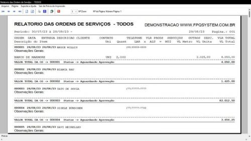 Sistema Ordem de Serviço Marmoraria  Vendas  Financeiro v7.8 Whatsapp 682994