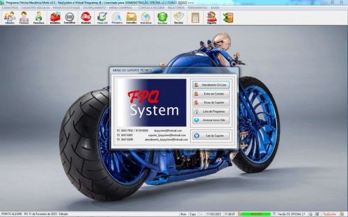 Sistema Ordem de Serviço para Oficina Mecânica de Moto Estoque v2.1 - Fpqsystem 661188