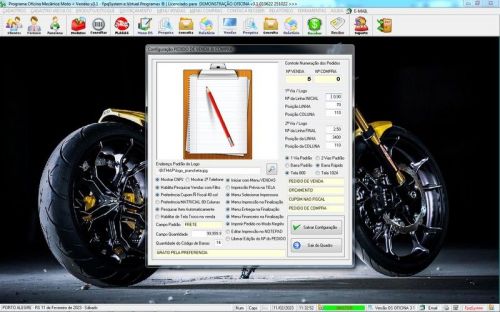 Sistema Ordem de Serviço para Oficina Mecânica de Moto Estoque Vendas v3.1 - Fpqsystem 661042