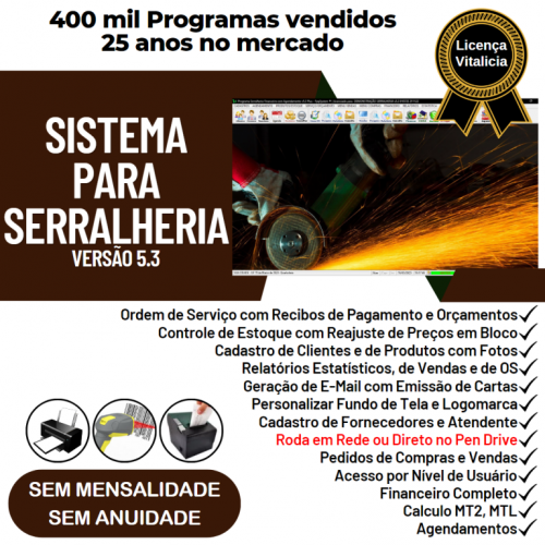 Sistema Ordem de Serviço Serralheria com Vendas e Financeiro e Agendamento v5.3 682370