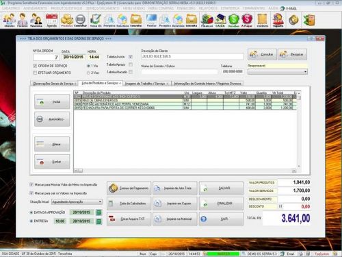 Sistema Ordem de Serviço Serralheria com Vendas e Financeiro e Agendamento v5.3 682375