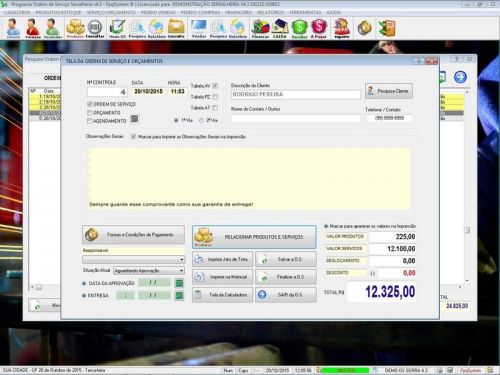 Sistema Ordem de Serviço Serralheria com Vendas e Financeiro v4.3 682333