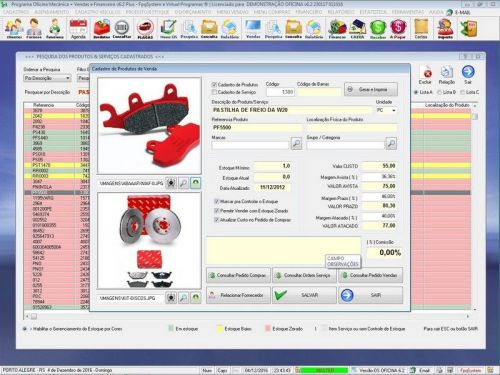 Sistema Os Oficina Mecânica Caminhão com Check List Vendas Estoque e Financeiro v6.2 Plus - Fpqsystem 661128