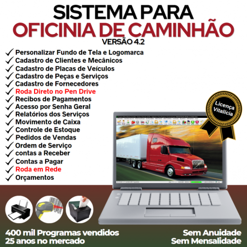 Sistema Os Oficina Mecânica Caminhão Financeiro v4.2 - Fpqsystem 661157