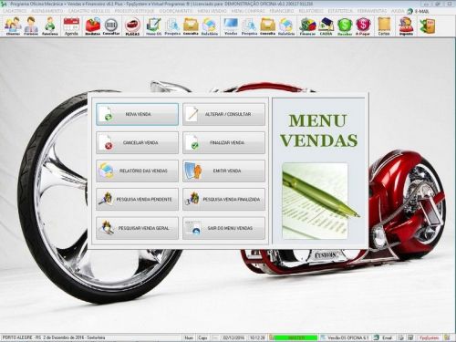 Sistema Os Oficina Mecânica Moto com Check List Vendas Estoque e Financeiro v6.1 Plus - Fpqsystem 660920