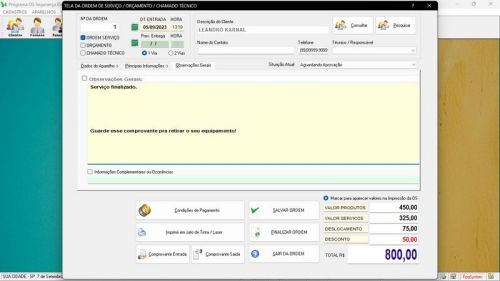 Sistema Os Segurança Eletrônica v1.0 - Fpqsystem 681525