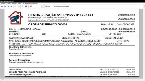 Sistema Os Segurança Eletrônica v1.0 - Fpqsystem 681526