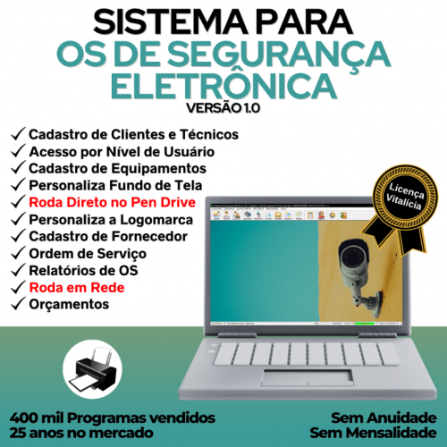 Sistema Os Segurança Eletrônica v1.0 - Fpqsystem 681536