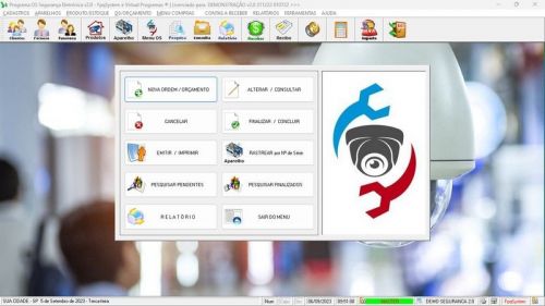 Sistema Os Segurança Eletrônica v2.0 - Fpqsystem 681583