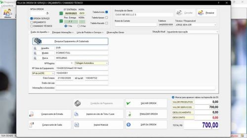 Sistema Os Segurança Eletrônica v2.0 - Fpqsystem 681584