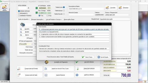 Sistema Os Segurança Eletrônica v2.0 - Fpqsystem 681587