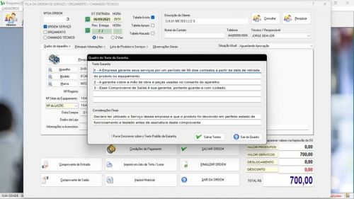 Sistema Os Segurança Eletrônica v2.0 681587