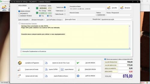 Sistema Os Segurança Eletrônica  Vendas e Estoque v3.0 681647