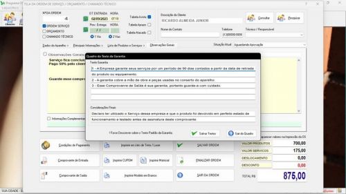 Sistema Os Segurança Eletrônica  Vendas e Estoque v3.0 681648