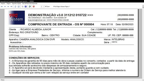 Sistema Os Segurança Eletrônica  Vendas e Estoque v3.0 - Fpqsystem 681649
