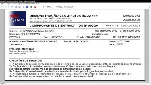 Sistema Os Segurança Eletrônica  Vendas e Estoque v3.0 681649