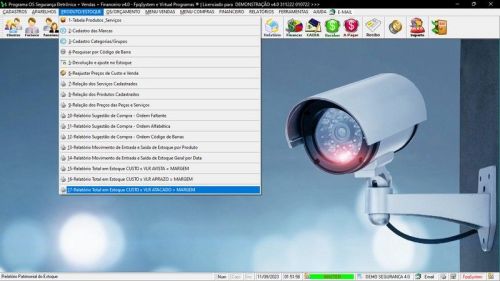 Sistema Os Segurança Eletrônica  Vendas  Estoque e Financeiro v4.0 - Fpqsystem 681700