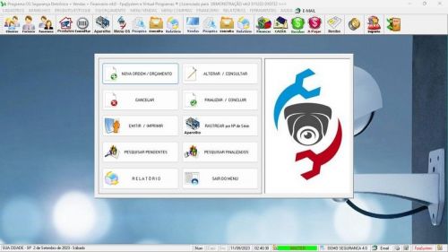 Sistema Os Segurança Eletrônica  Vendas  Estoque e Financeiro v4.0 - Fpqsystem 681706