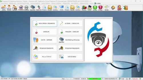 Sistema Os Segurança Eletrônica  Vendas  Estoque e Financeiro v4.0 681706