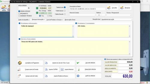 Sistema Os Segurança Eletrônica  Vendas  Estoque e Financeiro v4.0 - Fpqsystem 681708