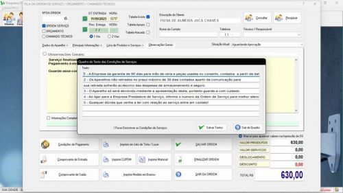 Sistema Os Segurança Eletrônica  Vendas  Estoque e Financeiro v4.0 - Fpqsystem 681709