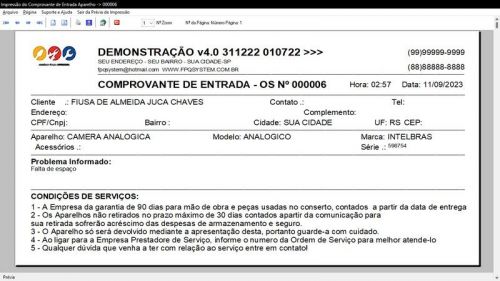 Sistema Os Segurança Eletrônica  Vendas  Estoque e Financeiro v4.0 - Fpqsystem 681711