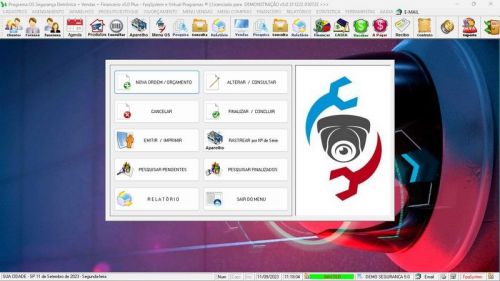 Sistema Os Segurança Eletrônica  Vendas  Estoque e Financeiro v5.0 Plus - Fpqsystem 681794