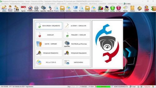 Sistema Os Segurança Eletrônica  Vendas  Estoque e Financeiro v5.0 Plus 681794