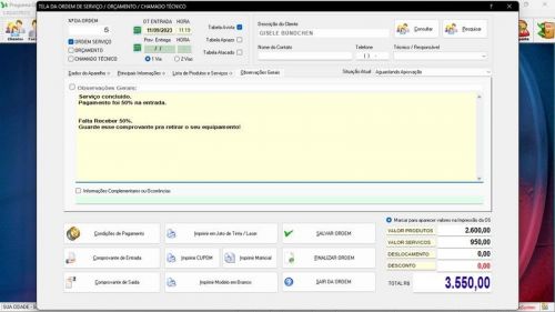Sistema Os Segurança Eletrônica  Vendas  Estoque e Financeiro v5.0 Plus - Fpqsystem 681796