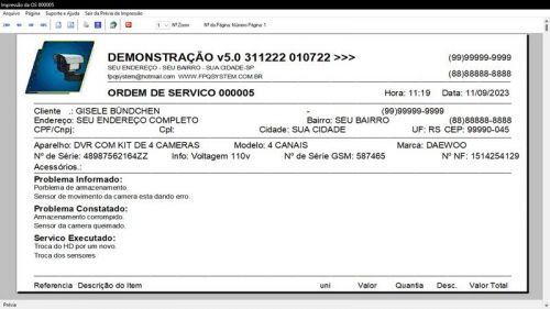 Sistema Os Segurança Eletrônica  Vendas  Estoque e Financeiro v5.0 Plus - Fpqsystem 681799