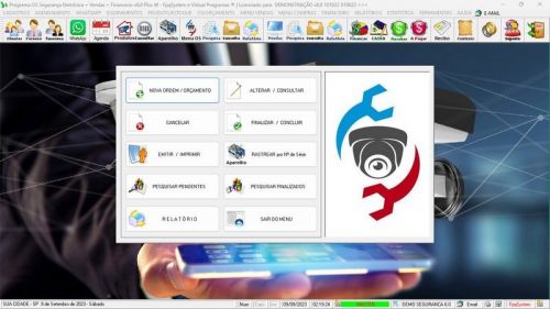 Sistema Os Segurança Eletrônica  Vendas  Estoque e Financeiro v6.0 Plus  Whatsapp - Fpqsystem 681856