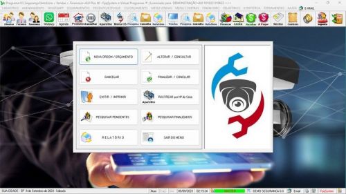Sistema Os Segurança Eletrônica  Vendas  Estoque e Financeiro v6.0 Plus  Whatsapp 681856