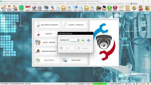 Sistema Os Segurança Eletrônica  Vendas  Estoque e Financeiro v7.0 Plus  Whatsapp - Fpqsystem 681916