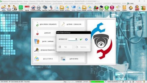 Sistema Os Segurança Eletrônica  Vendas  Estoque e Financeiro v7.0 Plus  Whatsapp 681916