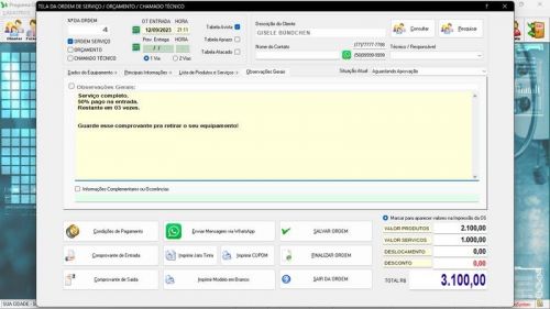 Sistema Os Segurança Eletrônica  Vendas  Estoque e Financeiro v7.0 Plus  Whatsapp - Fpqsystem 681917