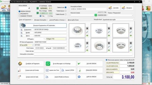 Sistema Os Segurança Eletrônica  Vendas  Estoque e Financeiro v7.0 Plus  Whatsapp 681918