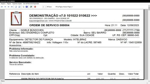 Sistema Os Segurança Eletrônica  Vendas  Estoque e Financeiro v7.0 Plus  Whatsapp - Fpqsystem 681921