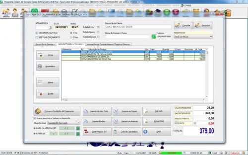 Sistema Os Serviços de eletricista com Vendas Financeiro e Estatística v6.6 Plus  Whatsapp - Fpqsystem 664245