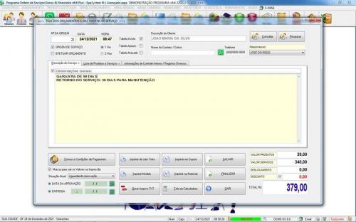 Sistema Os Serviços de Pintura e Reforma com Vendas Financeiro e Estatística v6.6 Plus  Whatsapp - Fpqsystem 664145