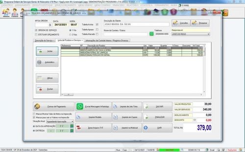 Sistema Os Serviços Diversos com Vendas Financeiro e Estatísticas v7.6 Plus  Whatsapp via Os - Fpqsystem 664848