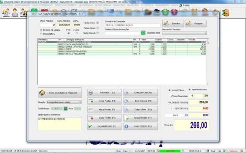 Sistema Os Serviços Gerais com Vendas Financeiro e Estatísticas v6.6 Plus - Fpqsystem 664292