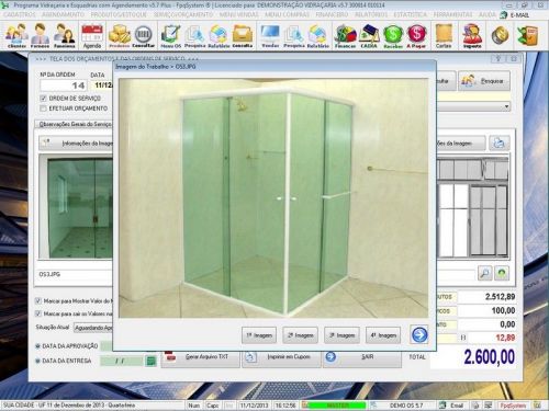 Sistema Os Vidraçaria e Esquadria com Vendas Financeiro e Agendamento v5.7 Plus - Fpqsystem 682613