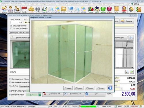 Sistema Os Vidraçaria e Esquadria com Vendas Financeiro e Agendamento v5.7 Plus 682613