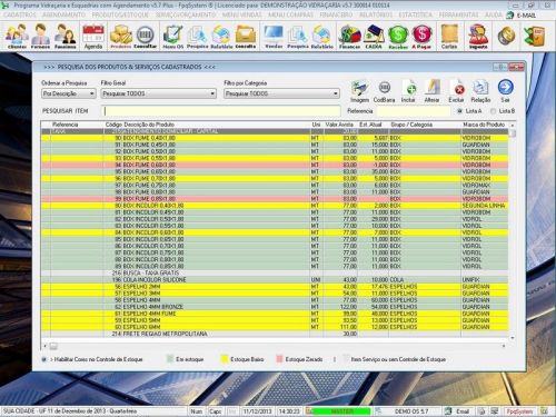 Sistema Os Vidraçaria e Esquadria com Vendas Financeiro e Agendamento v5.7 Plus 682621