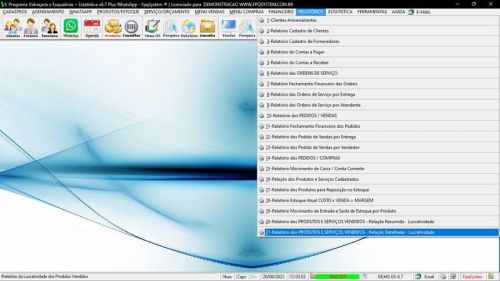 Sistema Os Vidraçaria e Esquadria  Vendas  Financeiro v6.7 Plus Whatsapp 682682