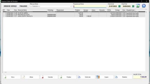 Sistema Os Vidraçaria e Esquadria  Vendas  Financeiro v6.7 Plus Whatsapp - Fpqsystem 682696